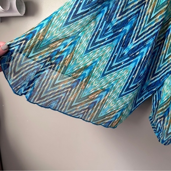 Dots oversized sheer blouse - Picture 3 of 5